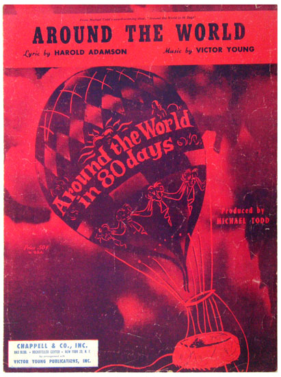 Around the World sheet music [Around the World In 80 Days] 1956