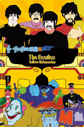 Amazon.com: The Beatles - Yellow Submarine Poster 24 x 36in