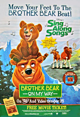 Disney's Sing Along Songs: Brother Bear video poster [On My Way] 27x40