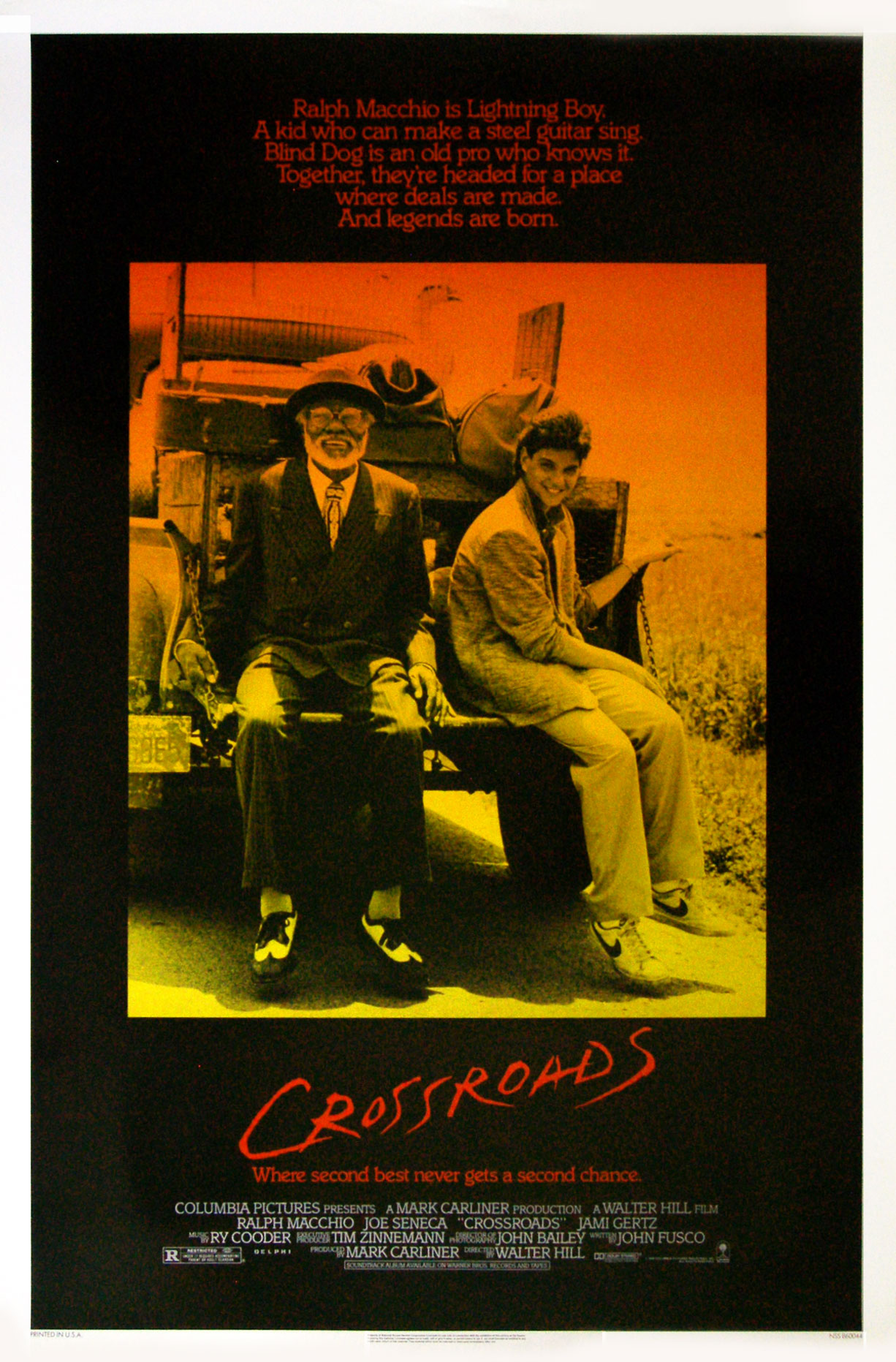 Crossroads movie poster [Ralph Macchio, Joe Seneca] 27x41 original, image size:1226x1863