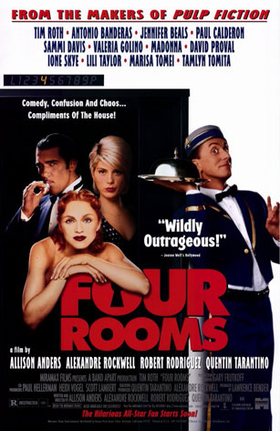 Four Rooms movie poster [Madonna, Antonio Banderas & Tim Roth] video