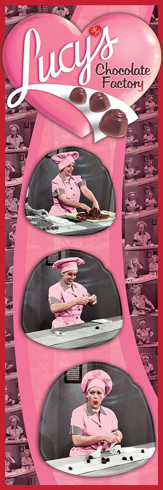 I Love Lucy poster: Lucy's Chocolate Factory (12x36) Lucille Ball