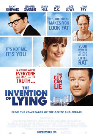 The Invention of Lying movie poster [Ricky Gervais, Jennifer Garner]