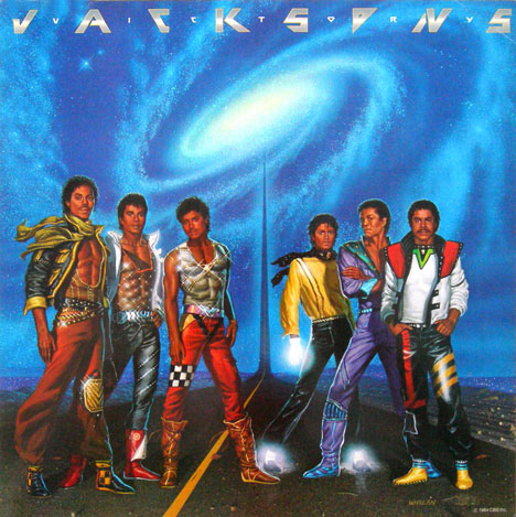 The Jacksons poster: Victory vintage album flat (1984)