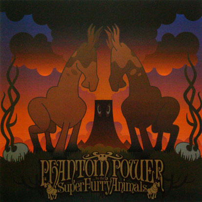 Super Furry Animals poster: Phantom Power vintage album flat (2003)