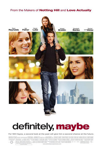 Definitely, Maybe movie poster [Ryan Reynolds, Abigail Breslin] 27x40