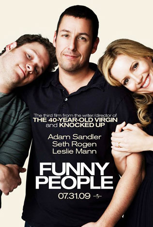 Funny People movie poster [Adam Sandler/Seth Rogen/Leslie Mann] 2009 - Main Image
