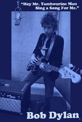 Bob Dylan Poster Mr Tambourine Man 24 X 36 Bob Dylan Poster Mr Tambourine Man 24 X 36