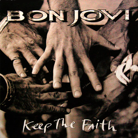 最も 割引 Keep poster: Jovi Bon the (1992) flat album vintage Faith ミュージシャン