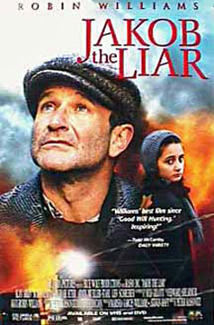 Jakob The Liar Movie Poster Robin Williams 27x40 Video Nm