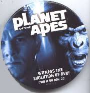 Planet of the Apes 3'' round promo pinback button [Mark Wahlberg]