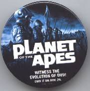 Planet of the Apes: 3'' round Promotional Pin/Button-astronauts (Nr. Mint)