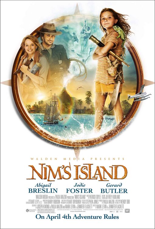 Nim's Island movie poster [Jodie Foster/Abigail Breslin/Gerard Butler]