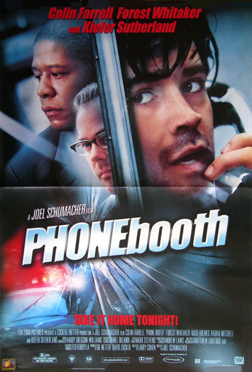 Phone Booth Movie Poster Colin Farrell Forest Whitaker 27x40