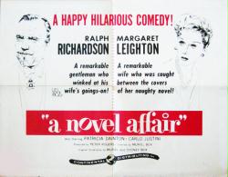 A Novel Affair movie poster [1957, Ralph Richardson, Leighton] 28x22