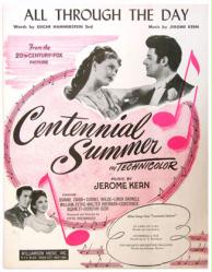 All Through the Day sheet music [Jeanne Crain, Cornel Wilde] 1946