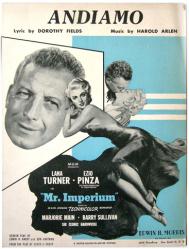 Andiamo vintage sheet music [Lana Turner, Ezio Pinza] 1951