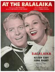 At the Balalaika vintage sheet music [Nelson Eddy, Ilona Massey] 1939
