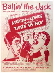 Ballin' the Jack sheet music [Dean Martin, Jerry Lewis] 1951