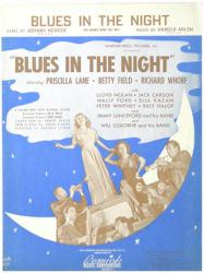 Blues in the Night vintage sheet music [Priscilla Lane] 1941