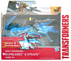 Transformers Dino Sparkers: Bumblebee & Strafe figure set