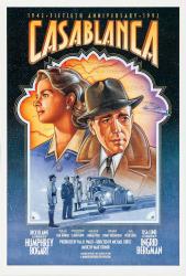 Casablanca movie poster: Fiftieth Anniversary (1992) 27" X 39.75"