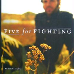 Five For Fighting poster: The Battle For Everything album flat (2004)