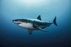 Great White Shark poster: Swimming (36x24)