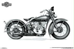 Harley-Davidson Motorcycles poster: Twin Cam (34x22)