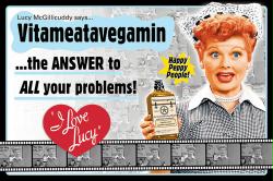 I Love Lucy poster: Vitameatavegamin (36x24) Lucille Ball