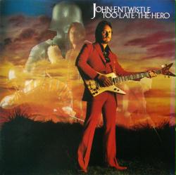 John Entwistle poster: Too Late the Hero vintage album flat (1981) VG