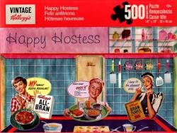 Vintage Kellogg's jigsaw puzzle: Happy Hostess (500 pc)