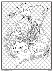 Koi Fish coloring poster (18x24) New