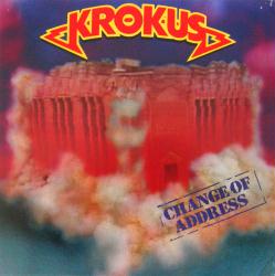 Krokus poster: Change of Address vintage promo album flat (1986)