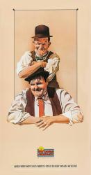 Laurel and Hardy poster (20x40) 1987 home video poster