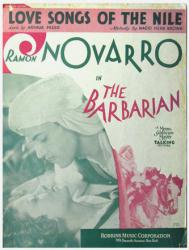 Love Songs of the Nile sheet music [Myrna Loy, Ramon Novarro] 1933