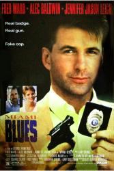 Miami Blues movie poster [Alec Baldwin, Jennifer Jason Leigh] video