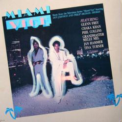 Miami Vice soundtrack poster: Vintage promo album flat (1985)