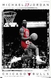 Michael Jordan poster: Dunk (22x34) Chicago Bulls