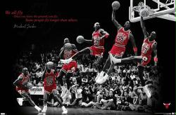 Michael Jordan poster: Fly (34x22) Chicago Bulls