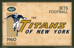 New York Jets poster: Retro Titans Logo (34x22) NFL