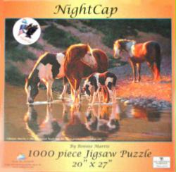Night Cap jigsaw puzzle (1000-piece) Bonnie Marris horses