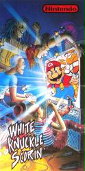 Nintendo White Knuckle Scorin' poster: vintage promo album flat (1991)