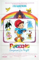Pinocchio and the Emperor of the Night movie poster (1987) 27x41