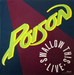 Poison poster: Swallow This Live vintage album flat (1991)