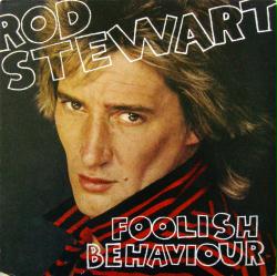 Rod Stewart poster: Foolish Behaviour vintage promo album flat (1980)