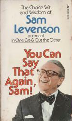 Sam Levenson: You Can Say That Again, Sam! paperback book (1975)