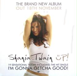 Shania Twain poster: Up! vintage U.K. album flat (2002)