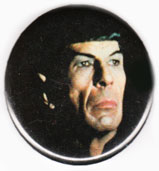 Star Trek pinback: Mr. Spock close-up (2.25'' Button)