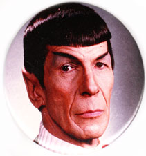 Star Trek pinback: Spock close-up (3'' Button)